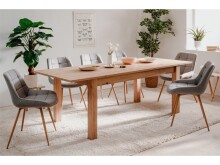 Esstisch >Batley< in Artisan Eiche - 160x75x90cm (BxHxT)