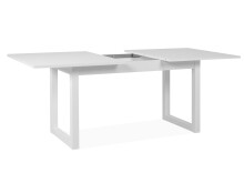 Esstisch >Arvada< in Weiß aus MDF - 160x75x90cm (BxHxT)