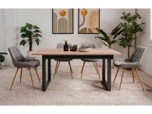 Esstisch >Arvada< in Sonoma-Eiche aus MDF - 160x75x90cm (BxHxT)