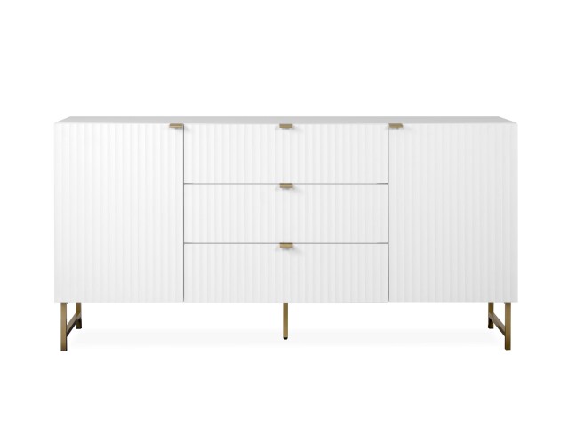 Sideboard >Elwood< in Weiß matt - 179x90x40.5cm (BxHxT)