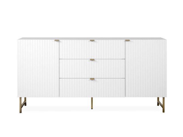 Sideboard >Elwood< in Weiß matt - 179x90x40.5cm (BxHxT)