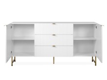 Sideboard >Elwood< in Weiß matt - 179x90x40.5cm (BxHxT)