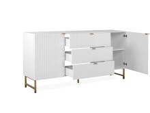 Sideboard >Elwood< in Weiß matt - 179x90x40.5cm (BxHxT)