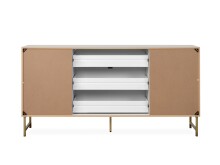 Sideboard >Elwood< in Weiß matt - 179x90x40.5cm (BxHxT)