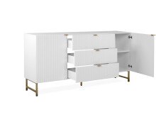 Sideboard >Elwood< in Weiß matt - 179x90x40.5cm (BxHxT)