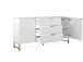 Sideboard >Elwood< in Weiß matt - 179x90x40.5cm (BxHxT)