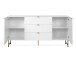 Sideboard >Elwood< in Weiß matt - 179x90x40.5cm (BxHxT)