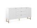 Sideboard >Elwood< in Weiß matt - 179x90x40.5cm (BxHxT)