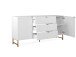 Sideboard >Elwood< in Weiß matt - 179x90x40.5cm (BxHxT)