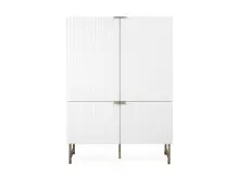 Highboard >Elwood< in Weiß matt -...