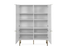 Highboard >Elwood< in Weiß matt - 100x142x40.5cm (BxHxT)