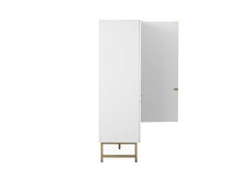 Highboard >Elwood< in Weiß matt - 100x142x40.5cm (BxHxT)