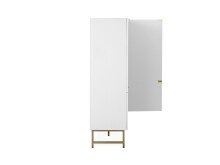Highboard >Elwood< in Weiß matt - 100x142x40.5cm (BxHxT)
