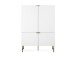 Highboard >Elwood< in Weiß matt - 100x142x40.5cm (BxHxT)