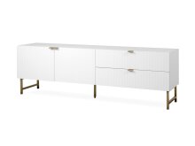 TV-Board >Elwood< in Weiß matt - 179x60,5x40.5cm (BxHxT)