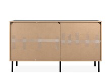 Sideboard >Lafayette< in Schwarz - 145.5x81x40cm (BxHxT)