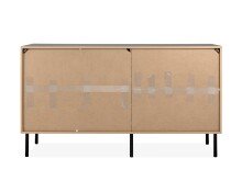 Sideboard >Lafayette< in Schwarz - 145.5x81x40cm (BxHxT)