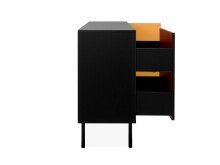 Sideboard >Lafayette< in Schwarz - 145.5x81x40cm (BxHxT)