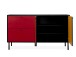Sideboard >Lafayette< in Schwarz - 145.5x81x40cm (BxHxT)