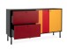 Sideboard >Lafayette< in Schwarz - 145.5x81x40cm (BxHxT)