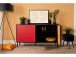 Sideboard >Lafayette< in Schwarz - 145.5x81x40cm (BxHxT)