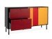 Sideboard >Lafayette< in Schwarz - 145.5x81x40cm (BxHxT)