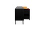 Lowboard >Lafayette< in Schwarz - 184.5x81x40cm (BxHxT)