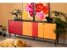 Lowboard >Lafayette< in Schwarz - 184.5x81x40cm (BxHxT)