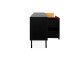 Lowboard >Lafayette< in Schwarz - 184.5x81x40cm (BxHxT)