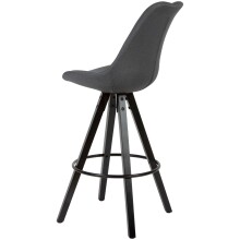 Barhocker (2er Set) in Schwarz - 53x49x113 (LxBxH)