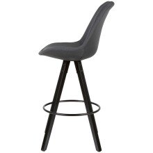 Barhocker (2er Set) in Schwarz - 53x49x113 (LxBxH)