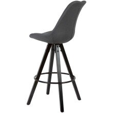 Barhocker (2er Set) in Schwarz - 53x49x113 (LxBxH)