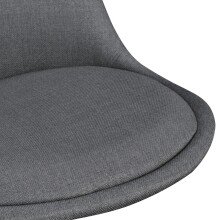 Barhocker (2er Set) in Schwarz - 53x49x113 (LxBxH)