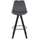 Barhocker (2er Set) in Schwarz - 53x49x113 (LxBxH)
