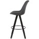 Barhocker (2er Set) in Schwarz - 53x49x113 (LxBxH)