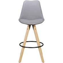 Barhocker (2er Set) in Grau - 45x45x113 (LxBxH)