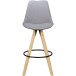 Barhocker (2er Set) in Grau - 45x45x113 (LxBxH)