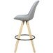 Barhocker (2er Set) in Grau - 45x45x113 (LxBxH)
