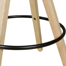 Barhocker (2er Set) in Schwarz - 45x45x113cm (LxBxH)