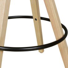 Barhocker (2er Set) in Schwarz - 45x45x113cm (LxBxH)