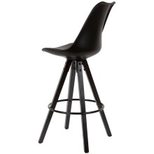 Barhocker (2er Set) in Schwarz - 49x53x113cm (LxBxH)
