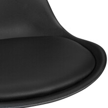 Barhocker (2er Set) in Schwarz - 49x53x113cm (LxBxH)
