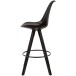 Barhocker (2er Set) in Schwarz - 49x53x113cm (LxBxH)