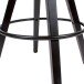 Barhocker (2er Set) in Schwarz - 49x53x113cm (LxBxH)