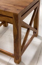 Satztisch (2er Set) in Braun - 40x40x50 (LxBxH)