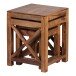 Satztisch (2er Set) in Braun - 40x40x50 (LxBxH)