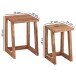 Satztisch (2er Set) in Braun - 36x36x50 (LxBxH)