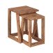 Satztisch (2er Set) in Braun - 36x36x50 (LxBxH)