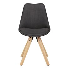 4-Fußstuhl (2er Set) in Schwarz - 49x52x87 (LxBxH)