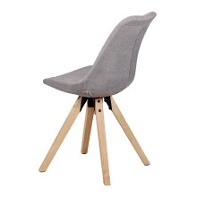 4-Fußstuhl (2er Set) in Grau - 49x52x87 (LxBxH)